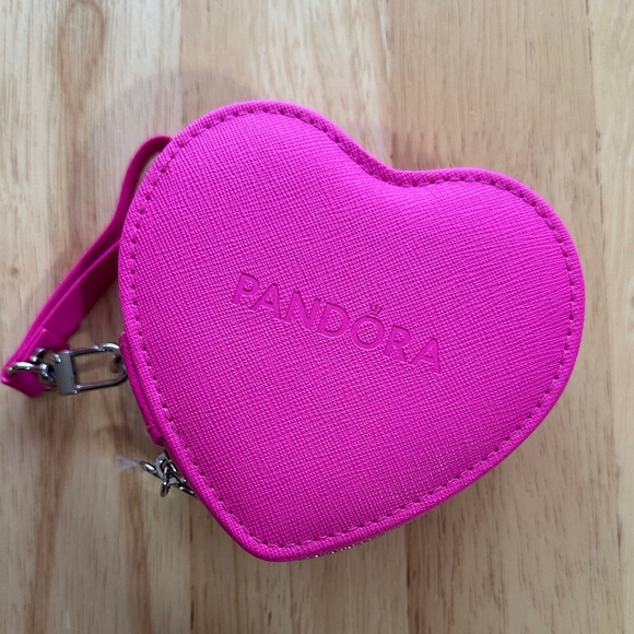 Pandora Handbags - Pandora Vibrant Pink Heart Wristlet